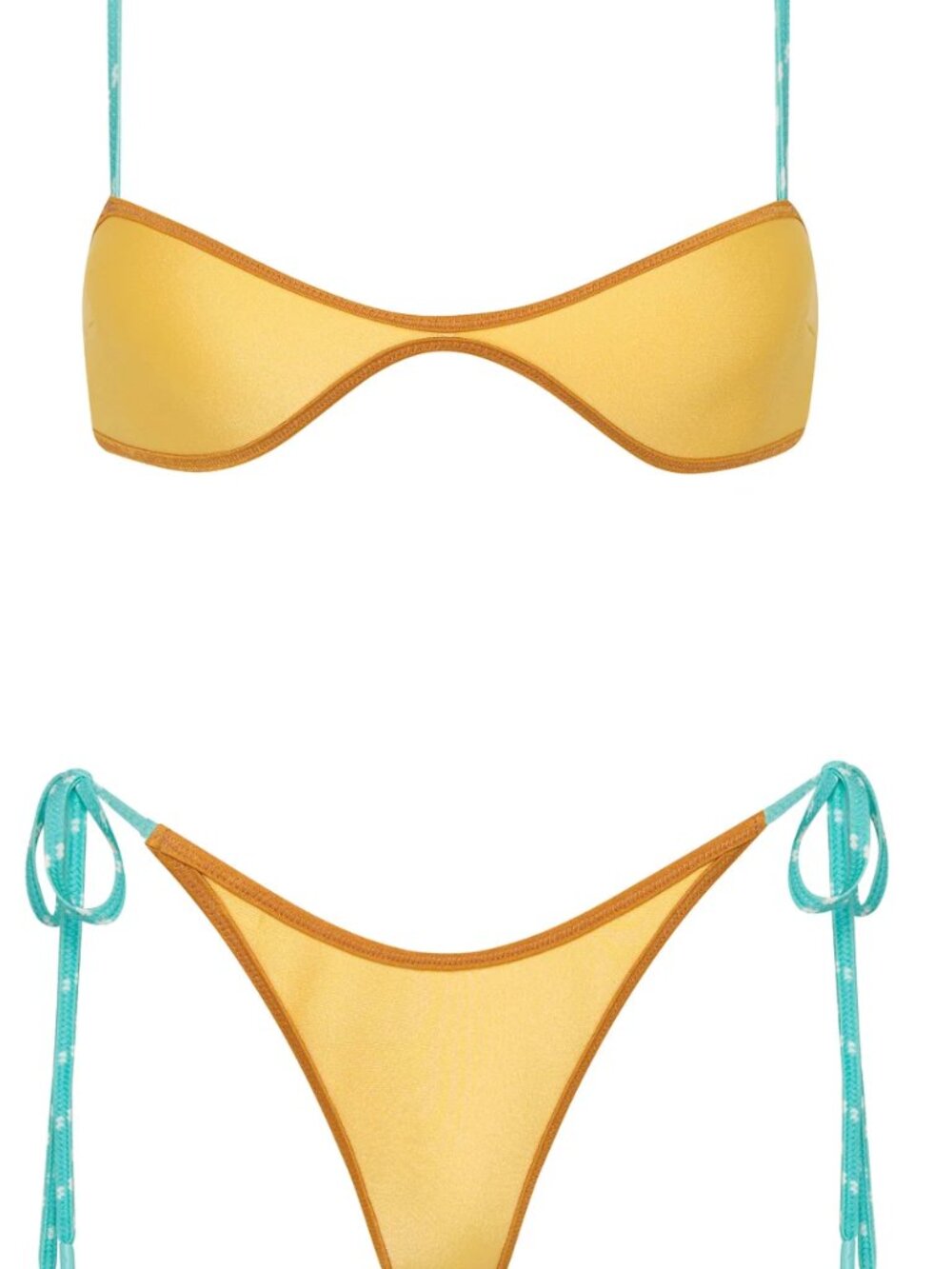 TRIANGL Este Canary Crush Neoprene Bikini Set | Size Small - Picture 3 of 3